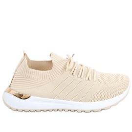 Bello Beige strømper sportssko