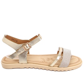 Tenda Gold damesandaler gylden