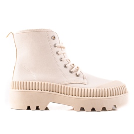 Melisa Moderigtige sneakers på platformen beige