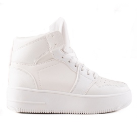Renda High-top sneakers på platformen hvid