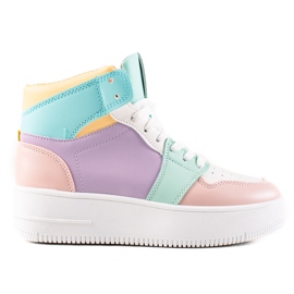 Renda High-top sneakers på platformen flerfarvet