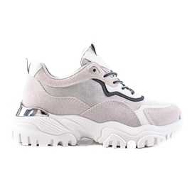 TRENDI Moderigtige sneakers grå flerfarvet