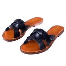 TRENDI Casual marineblå hjemmesko marine blå
