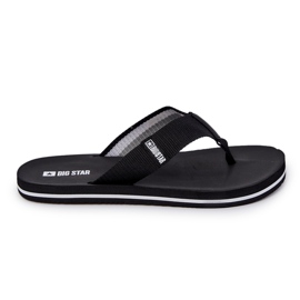 Herre flip-flops Big Star JJ174519 Sort