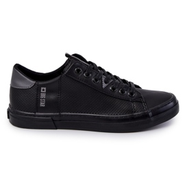 Herre lædersneakers Big Star JJ174227 Sort