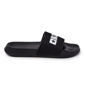Big Star Mænds flip -flops med den store stjerne JJ174505 sort logo