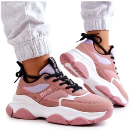 Damesneakers Sportssko Big Star JJ274577 Pink lyserød