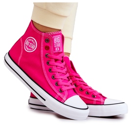 Høje sneakers til kvinder Big Star JJ274210 Fuchsia lyserød