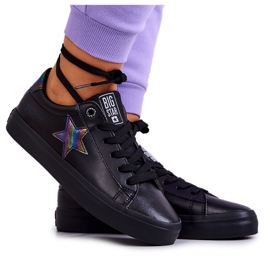 Læder Sneakers Star Big Star JJ274243 Sort