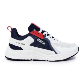 Herre sportssko Sneakers Big Star JJ174399 Hvid og Marineblå marine blå