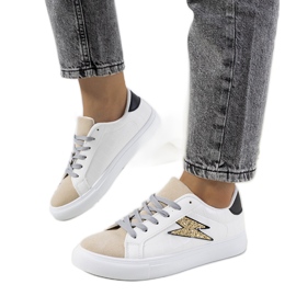 Dings hvide og beige sneakers