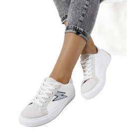 Dings hvide og grå sneakers sølv
