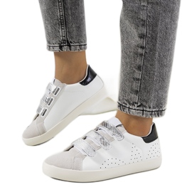 Hvide Surrey sneakers til kvinder sort sølv grå
