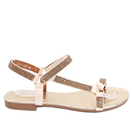 Azza Gold damesandaler gylden