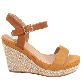 Kilesandaler Zahia Camel brun
