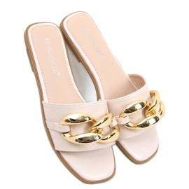 Hjemmesko med kæde Dalia Beige