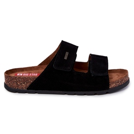 Herre Big Star JJ176001 Sort velcro flip-flops