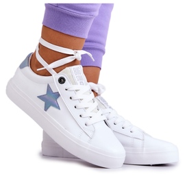 Læder Sneakers Star Big Star JJ274240 Hvid blå