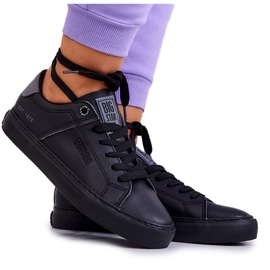 Lædersneakers Big Star JJ274214 Sort
