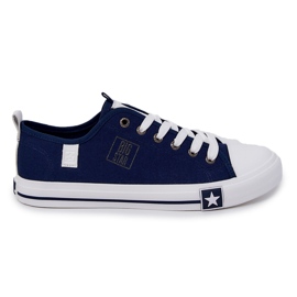 Lave sneakers til mænd Big Star JJ174138 Marineblå marine blå