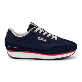 Herresneakers Memory Foam Big Star JJ174296 Marineblå