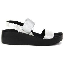 Filippo DS767 / 19 Si Sølv sandaler grå