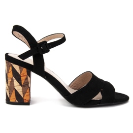 Filippo DS775 / 19 Bk Sorte sandaler