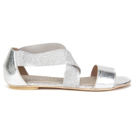 Filippo DS780 / 19 Si Sølv sandaler grå gylden gul