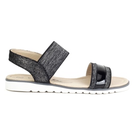 Lædersandaler Filippo DS755 / 19 Bk sorte