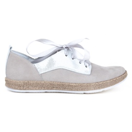 Filippo 511S sko grå nubuck sølv