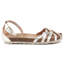Filippo Villa-011 Cristal Platino sandaler sølv