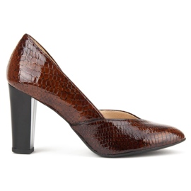 Filippo F280 Rudy Krokodyl pumps brun