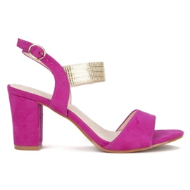 Højhælede sandaler Filippo DS817 / 20 Fh pink lyserød