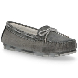 Læder loafers Filippo DP1203 / 20 Gr grå