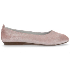 Læderballerinaer Filippo DP1337 / 20 Pi pink lyserød