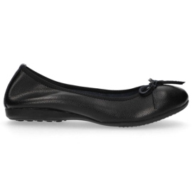 Læderballerinaer Filippo DP038 / 20 Bk sorte