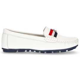 Læder loafers Filippo DP1406 / 20 Wh hvid