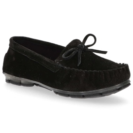 Læder loafers Filippo DP1204 / 20 Bk sort