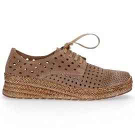 Filippo 20071 Velour Taupe sko brun