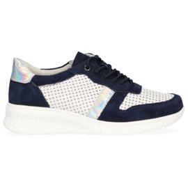 Filippo DP1389 / 20 Wh Nv White Navy sko hvid marine blå gul