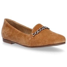 Læder loafers Filippo DP1219 / 20 Ca Camel brun