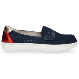 Lædersko Filippo DP1413 / 20 Nv marineblå marine blå