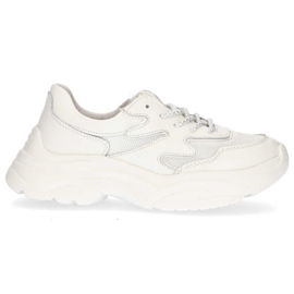 Lædersneakers Filippo DP1410 / 20 Wh hvid