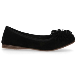 Læderballerinaer Filippo DP1206 / 20 Bk sorte