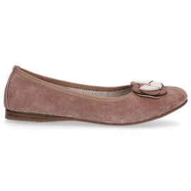 Læderballerinaer Filippo DP1216 / 20 Sd sand beige brun