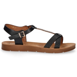 Filippo DS802 / 20 Bk Sorte sandaler