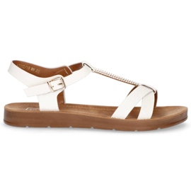 Filippo DS802 / 20 Wh Hvide sandaler brun