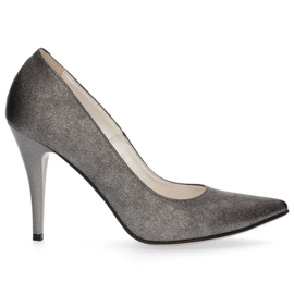 Filippo 2160 Fume Grey pumps sølv grå