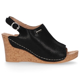 Lædersandaler Filippo DS784 / 20 Bk sorte