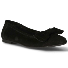 Læderballerinaer Filippo DP1329 / 20 Bk sorte